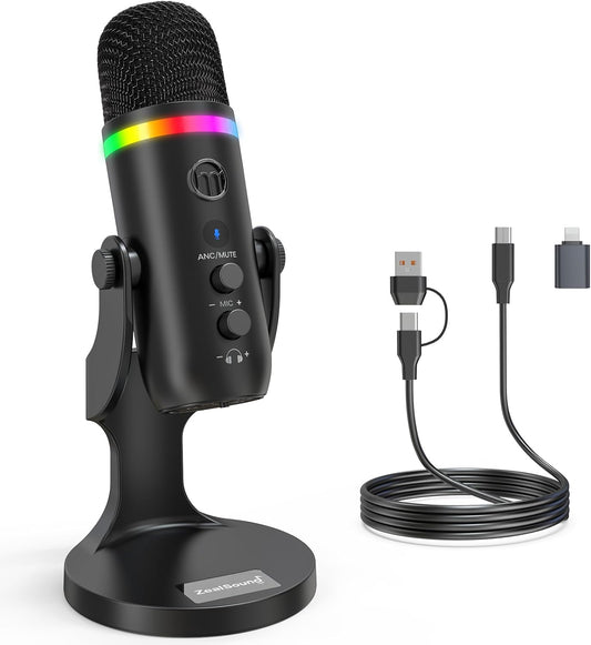 K66 PRO RGB USB Podcast Microphone