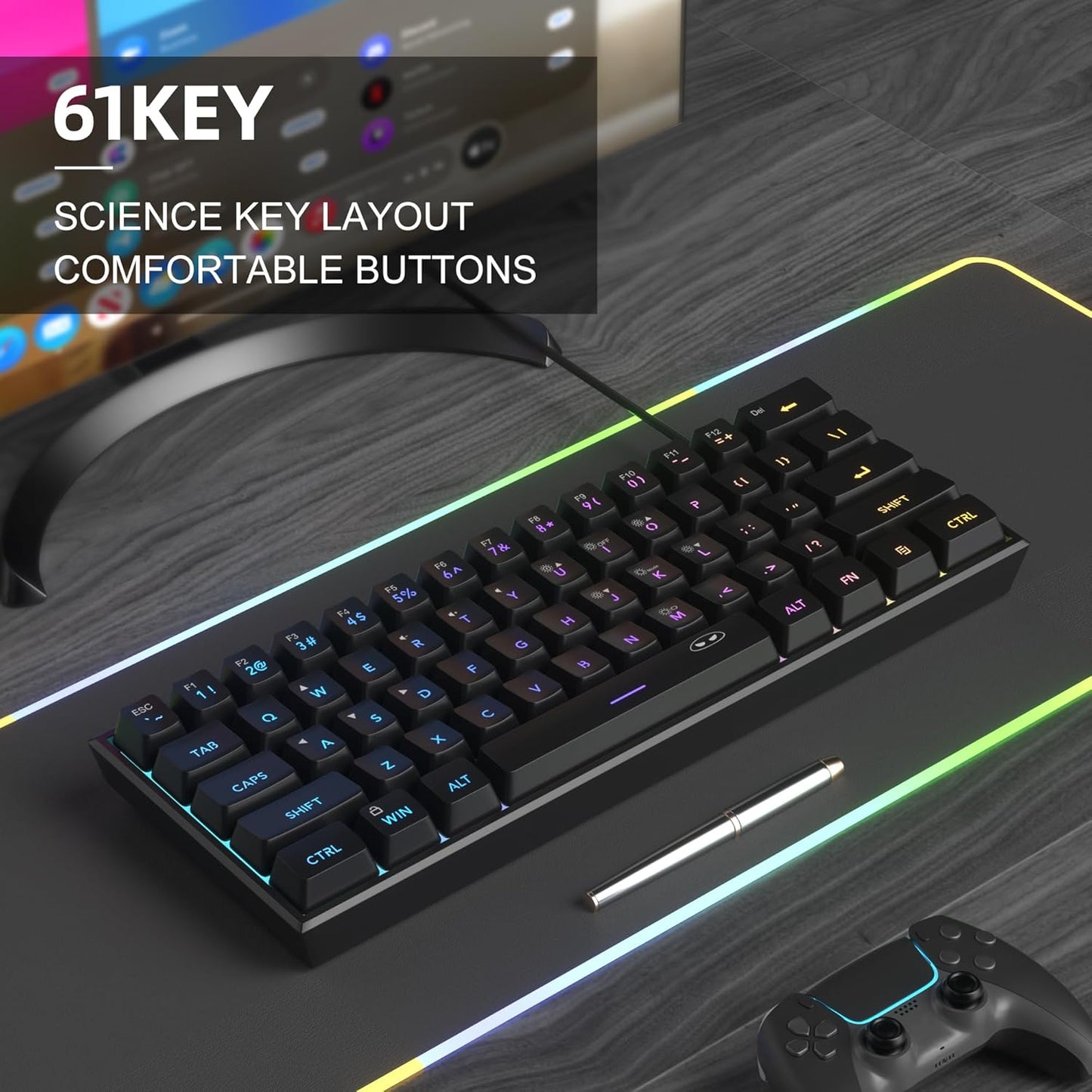 TS91 Mini 60% Gaming Keyboard
